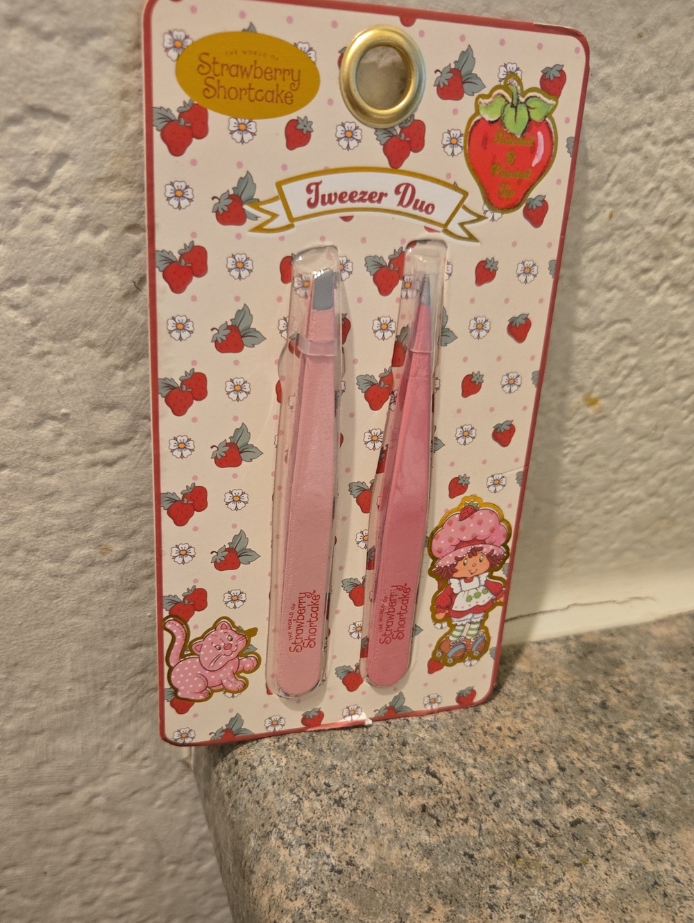 Strawberry Shortcake Pink Tweezer Duo - Precision Grooming Set Nwt